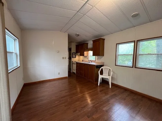 a view of livingroom with furniture and wooden floor