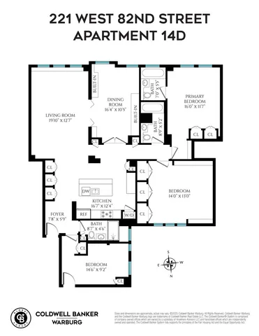 $2,995,000 | 221 West 82nd Street, Unit 14D | Upper West Side