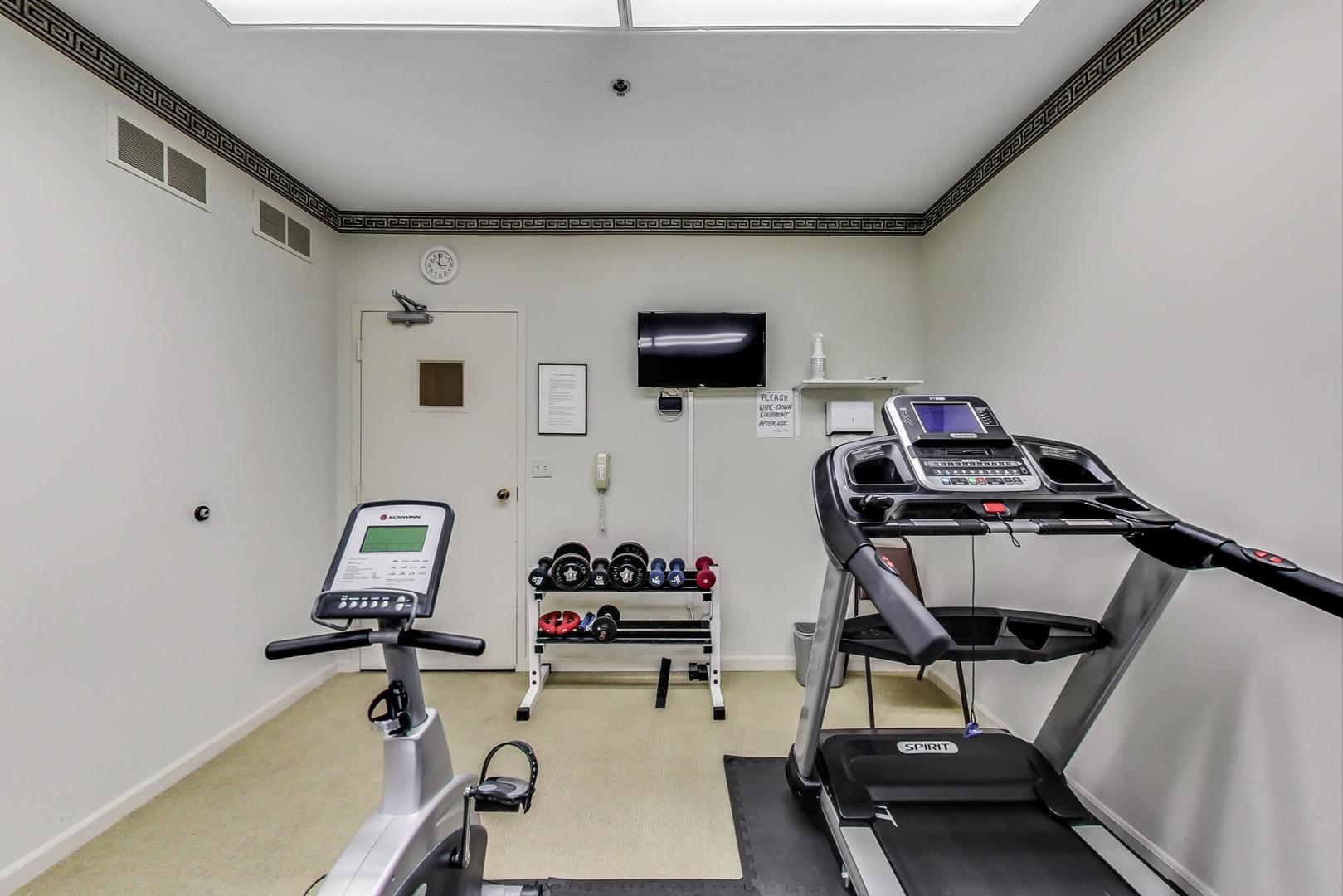 209 Rivershire Lane, Unit 503 Lincolnshire, IL 60069 - Photo 36 of 53 a room with furniture and gym equipment