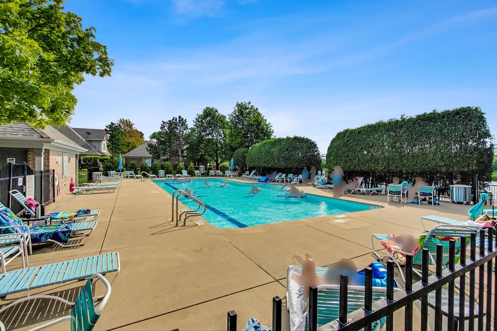 209 Rivershire Lane, Unit 503 Lincolnshire, IL 60069 - Photo 43 of 53 an outdoor space with furniture and city view