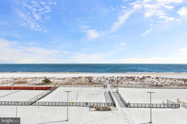 a view of an ocean and beach