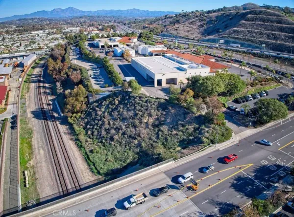 an aerial view of multiple houses