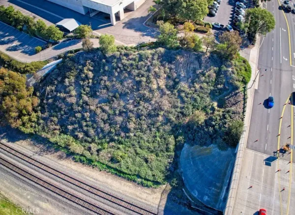 an aerial view of an outdoor space