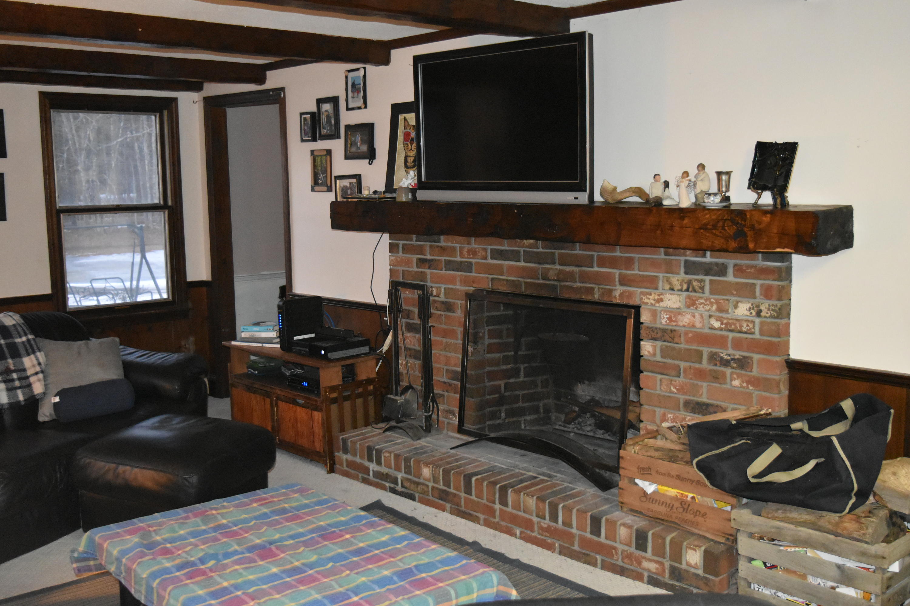 447 Lebanon Road North Berwick, ME 03906 - Photo 16 of 26 Large Brick Fireplace