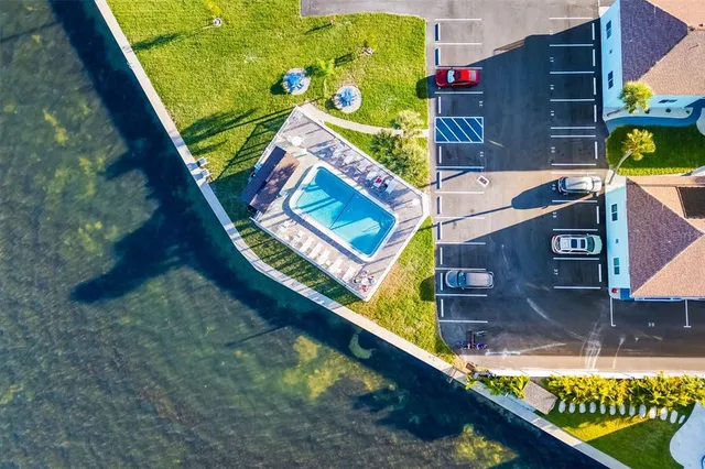 a view of a balcony with an ocean