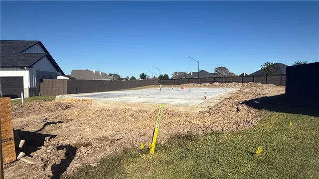 a view of a lake with outside space