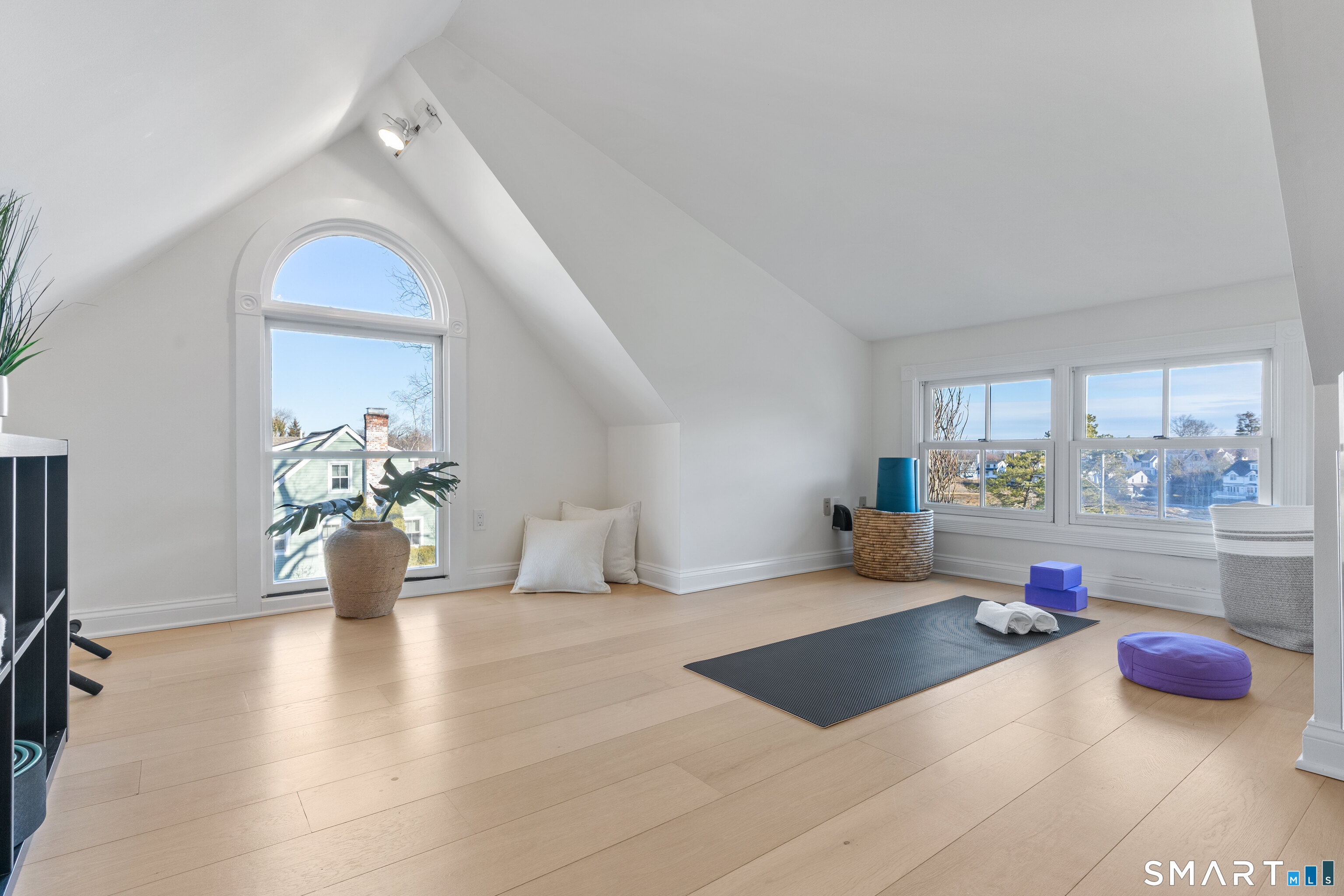 22 Ensign Road Norwalk, CT 06853 - Photo 31 of 39 a living room with furniture and a potted plant