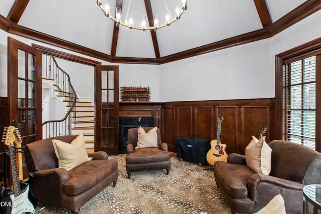 a front view of a house with a glass door