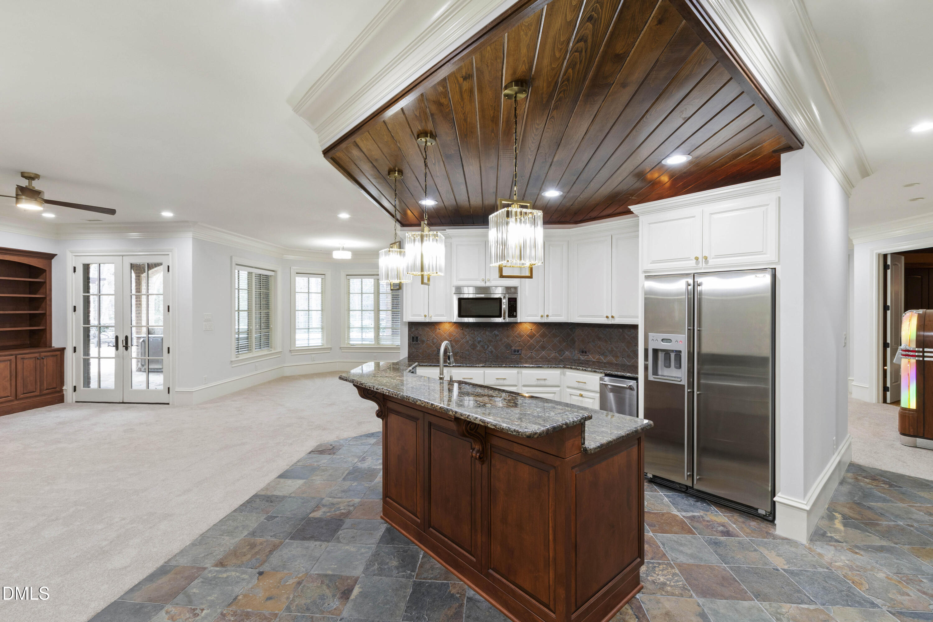 15508 Possum Track Road Raleigh, NC 27614 - Photo 63 of 85 a kitchen with stainless steel appliances granite countertop a sink a stove a refrigerator and a oven