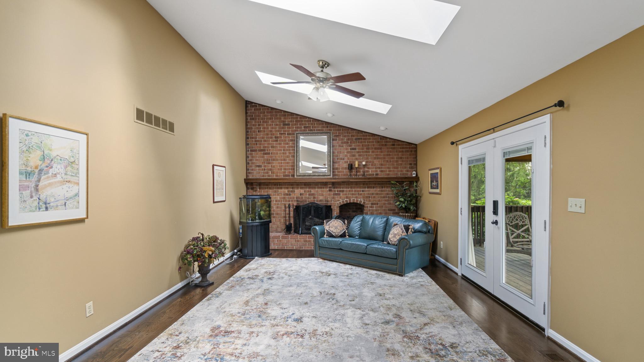 14710 Manor Road Phoenix, MD 21131 - Photo 14 of 43 FAMILY ROOM OFF KITCHEN- MASONRY FIREPLACE