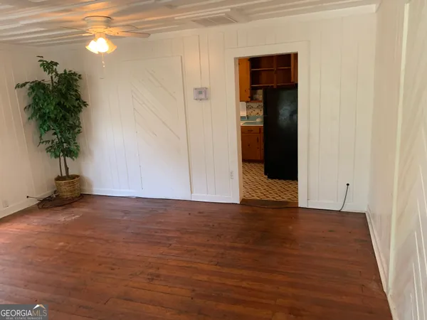 a view of wooden floor