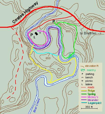 Coates Highway Brethren, MI 49619 - Photo 12 of 15 Spirit of the Woods Map
