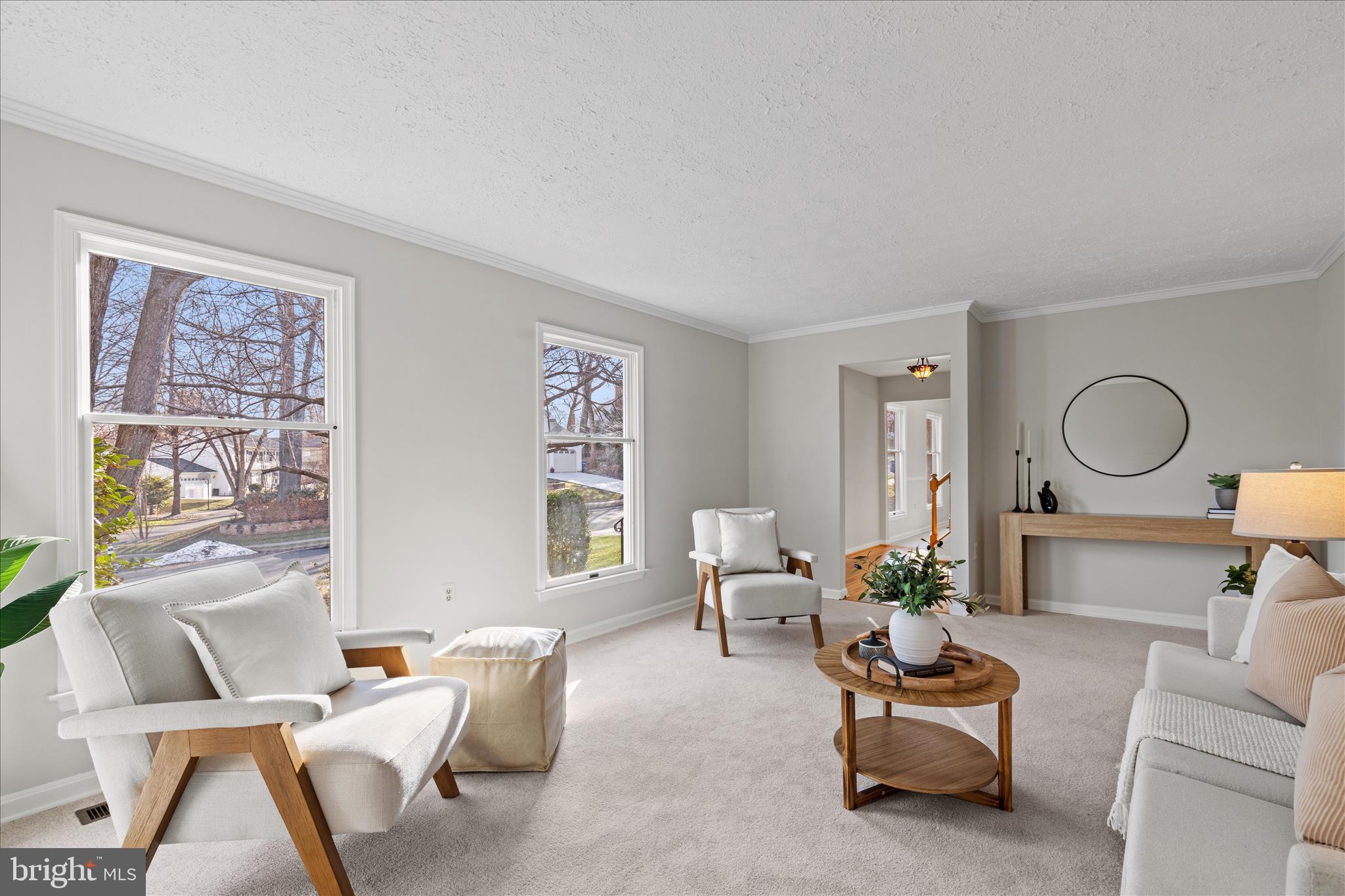 865 Moffett Forge Road Herndon, VA 20170 - Photo 10 of 62 a living room with furniture a rug potted plant and a window