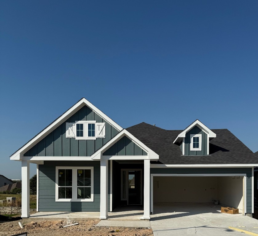 a front view of a house with windows