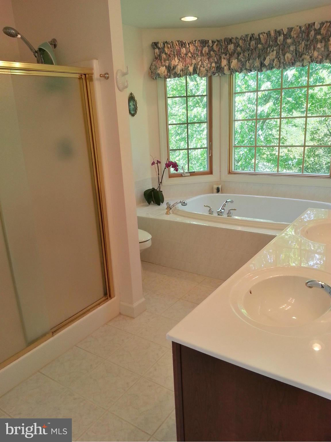 8430 Mackall Road St. Leonard, MD 20685 - Photo 22 of 30 a bathroom with a bathtub and a shower