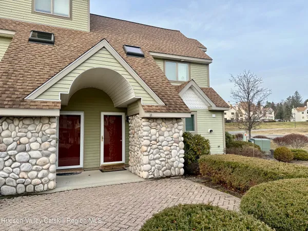 a front view of a house