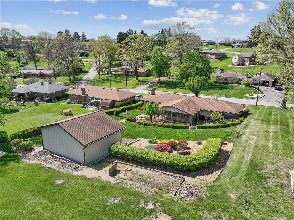 25 Willow Drive Monessen, PA 15062 - Photo 31 of 33 an aerial view of a house with garden space and street view