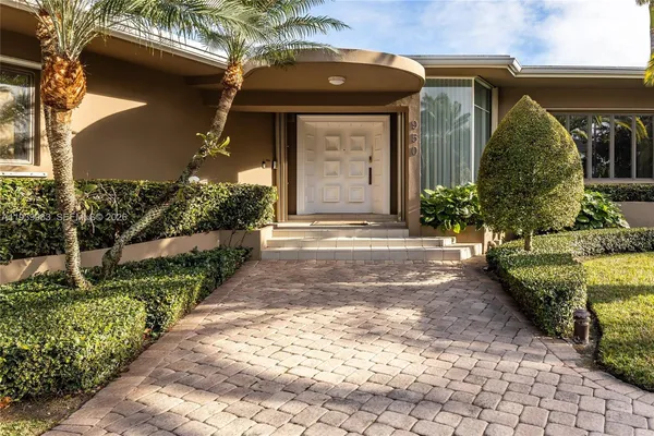 a front view of a house