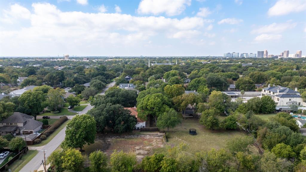 6639 Willow Lane Dallas, TX 75230 - Photo 12 of 14 an aerial view of a house with a yard