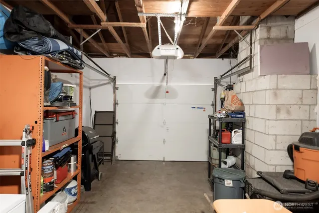 a view of storage and utility room