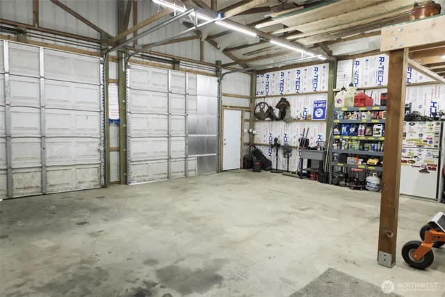 a view of a storage room