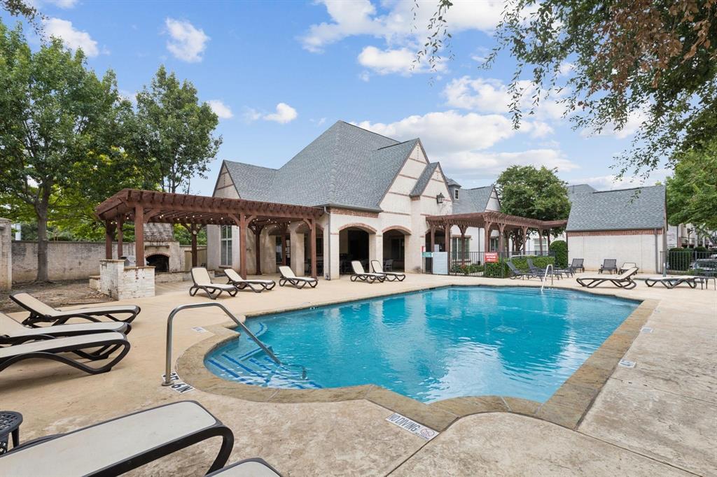825 Milton Way Coppell, TX 75019 - Photo 34 of 35 a view of a house with swimming pool and sitting area