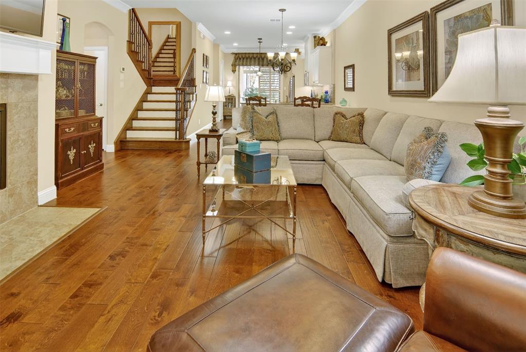825 Milton Way Coppell, TX 75019 - Photo 7 of 35 a living room with furniture and wooden floor