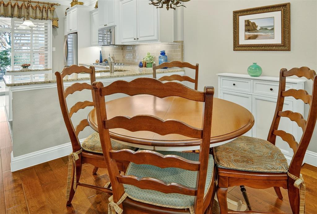 825 Milton Way Coppell, TX 75019 - Photo 8 of 35 a view of a dining room with furniture and a rug
