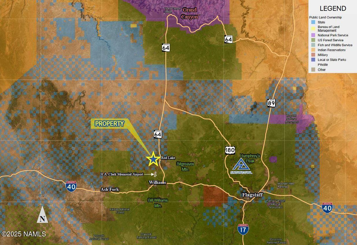 0 Espee Road Williams, AZ 86046 - Photo 2 of 14 Land Ownership Map