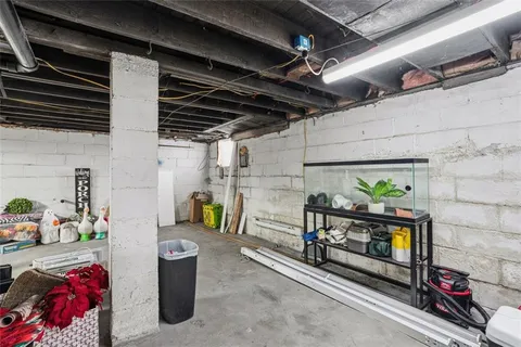 a view of storage and utility room