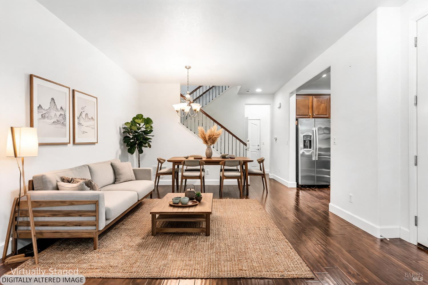 2216 Bell Flower Lane Santa Rosa, CA 95404 - Photo 5 of 66 Living & Dining Areas Virtually Staged Concept 1