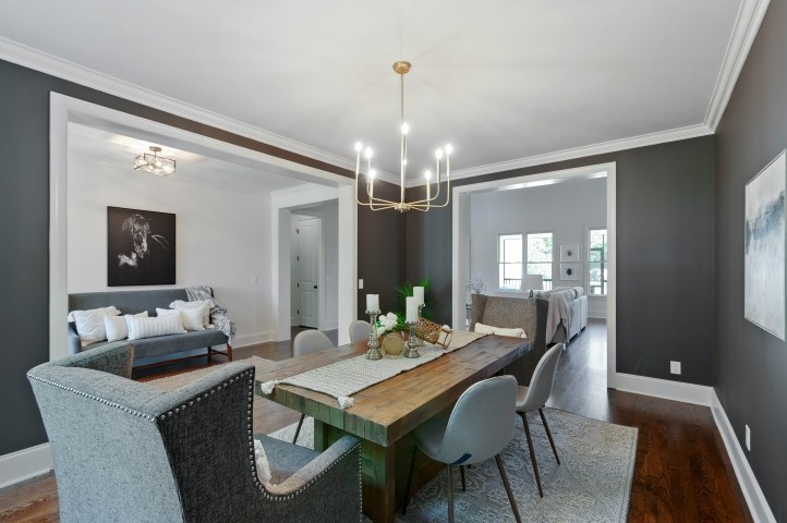 3624 Lime Valley Bridge Road Thompson's Station, TN 37179 - Photo 12 of 69 a dining room with furniture a chandelier and window