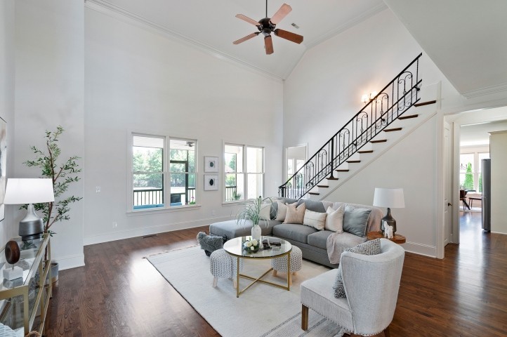 3624 Lime Valley Bridge Road Thompson's Station, TN 37179 - Photo 13 of 69 a living room with furniture and wooden floor