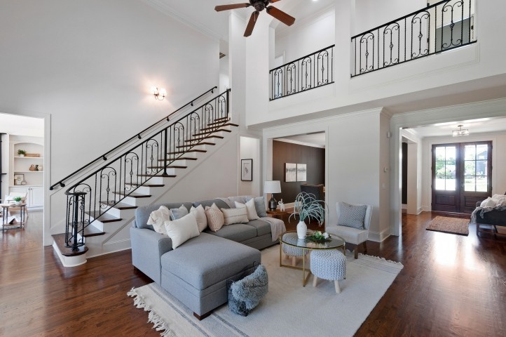 3624 Lime Valley Bridge Road Thompson's Station, TN 37179 - Photo 14 of 69 a living room with furniture or stairs and a wooden floor