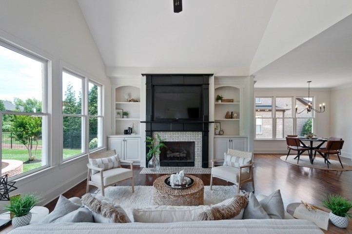 3624 Lime Valley Bridge Road Thompson's Station, TN 37179 - Photo 24 of 69 a living room with furniture fireplace and window