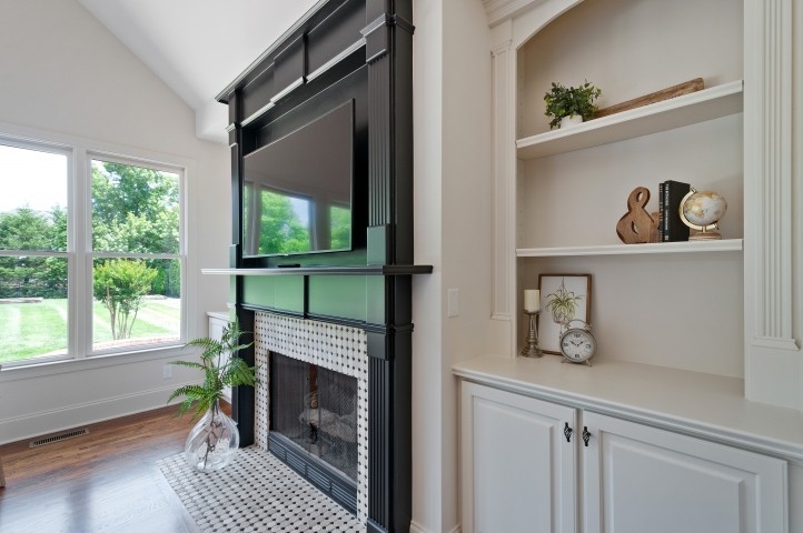 3624 Lime Valley Bridge Road Thompson's Station, TN 37179 - Photo 25 of 69 a living room with a fireplace and a window