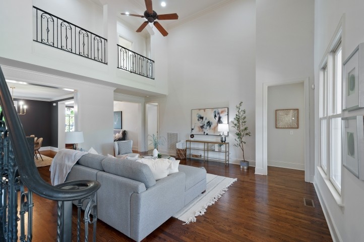 3624 Lime Valley Bridge Road Thompson's Station, TN 37179 - Photo 36 of 69 a living room with furniture and a wooden floor