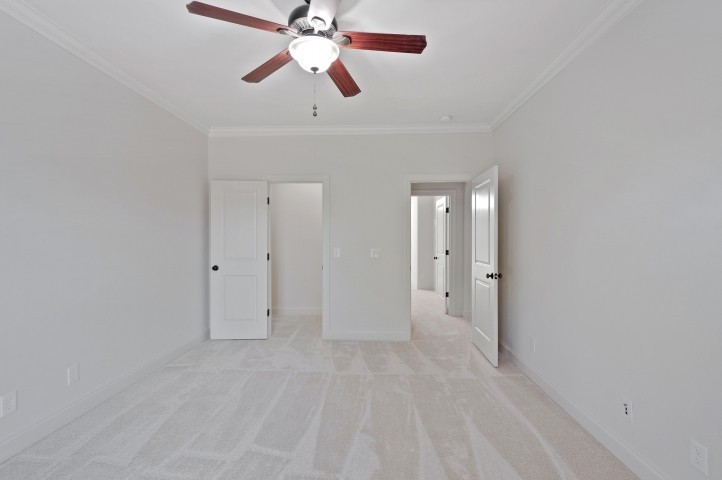 3624 Lime Valley Bridge Road Thompson's Station, TN 37179 - Photo 55 of 69 an empty room with closet and a chandelier fan