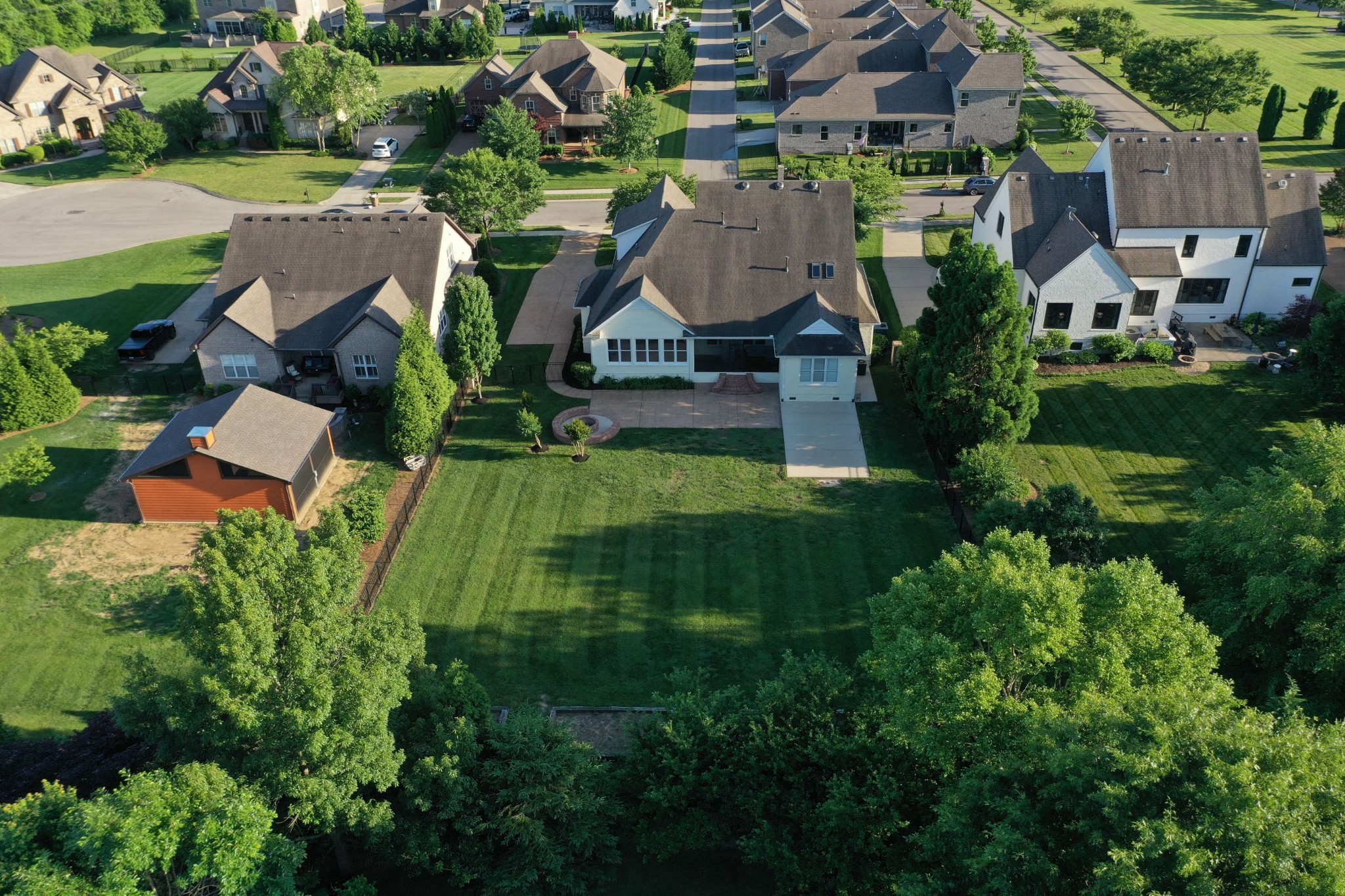 3624 Lime Valley Bridge Road Thompson's Station, TN 37179 - Photo 67 of 69 an aerial view of multiple houses with yard