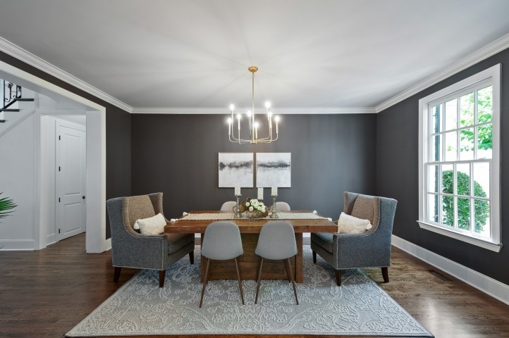 3624 Lime Valley Bridge Road Thompson's Station, TN 37179 - Photo 10 of 69 a dining room with furniture a chandelier and wooden floor