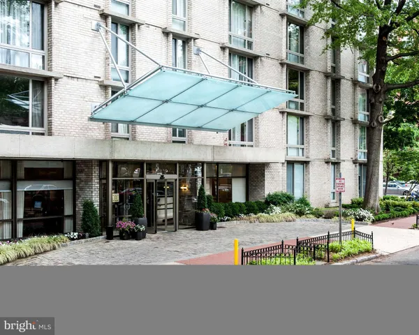 a view of a building with street view