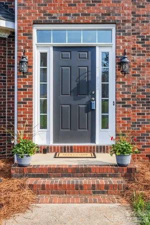 a front view of a house