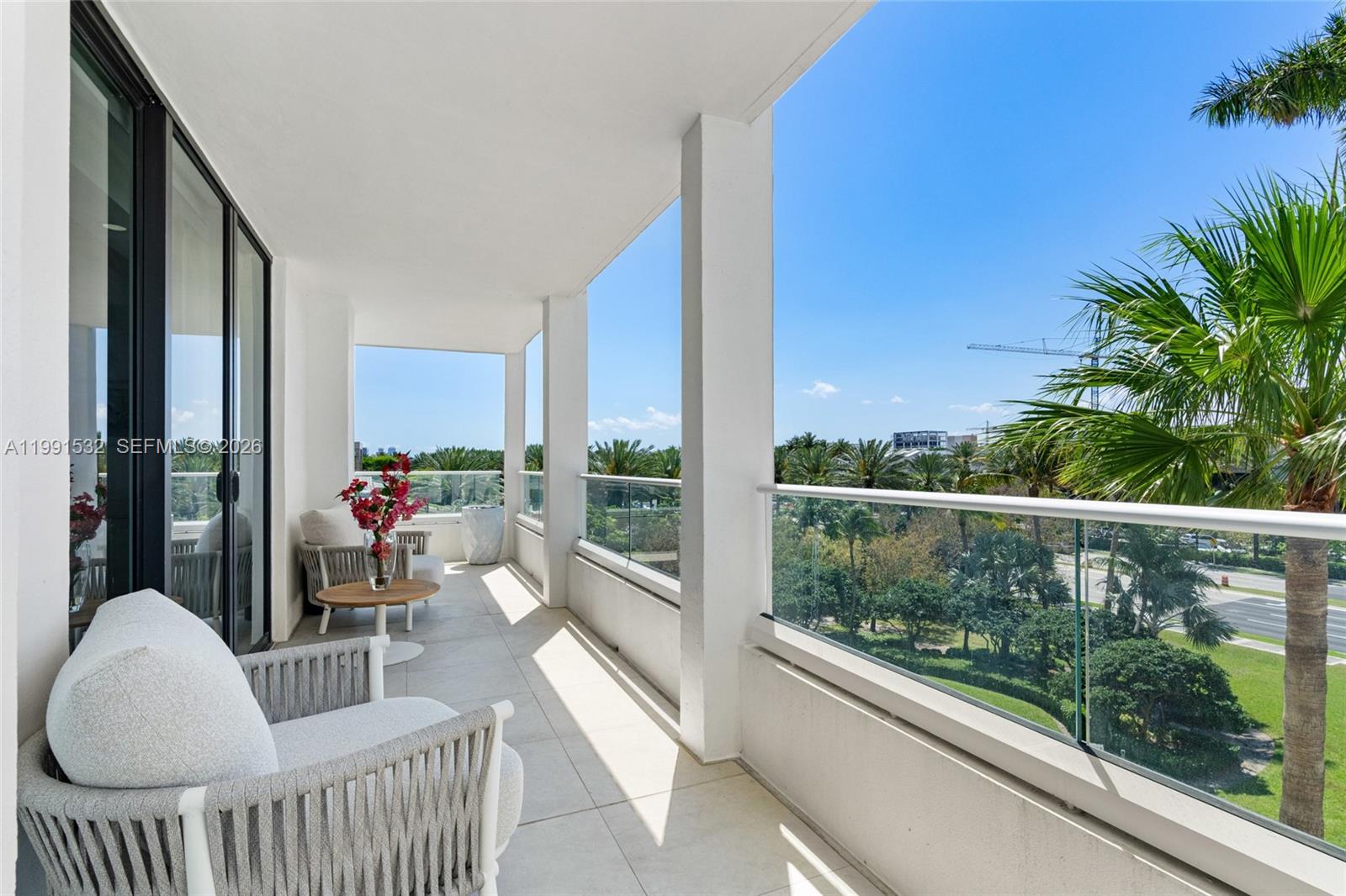 9801 Collins Avenue, Unit 5R Bal Harbour, FL 33154 - Photo 29 of 47 a view of roof deck with furniture