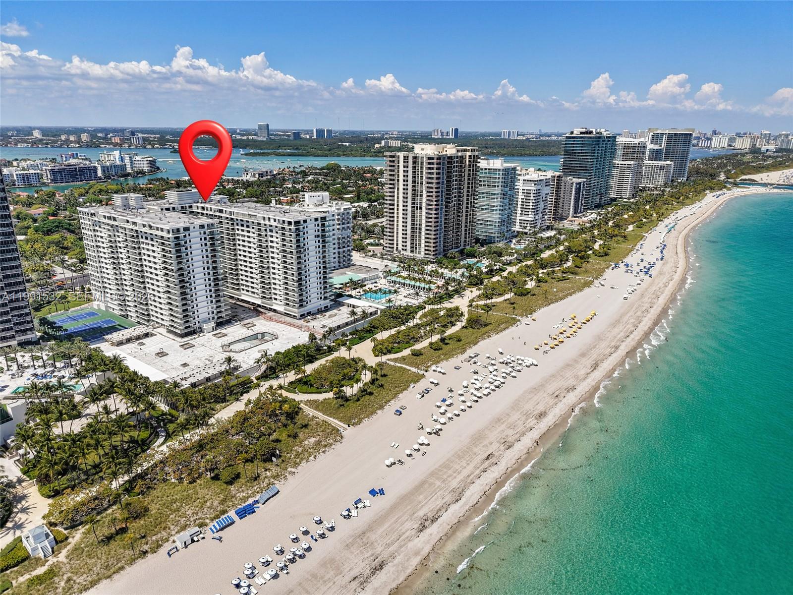 9801 Collins Avenue, Unit 5R Bal Harbour, FL 33154 - Photo 41 of 47 a view of a city and an ocean view