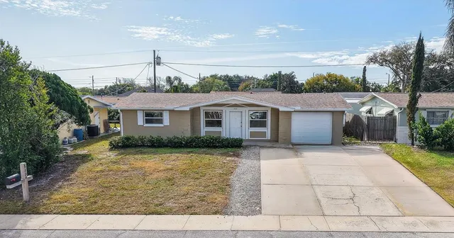 a front view of house with yard