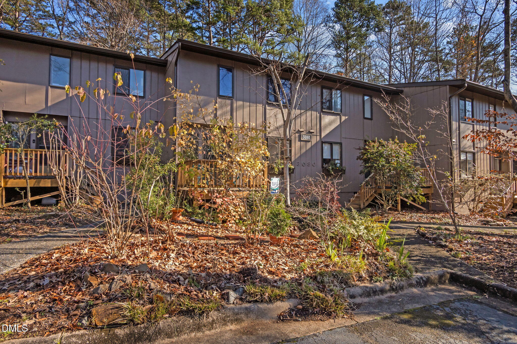 3080 Colony Road, Unit 3080C Durham, NC 27705 - Photo 45 of 57 a front view of a house with garden