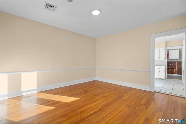 wooden floor in an empty room
