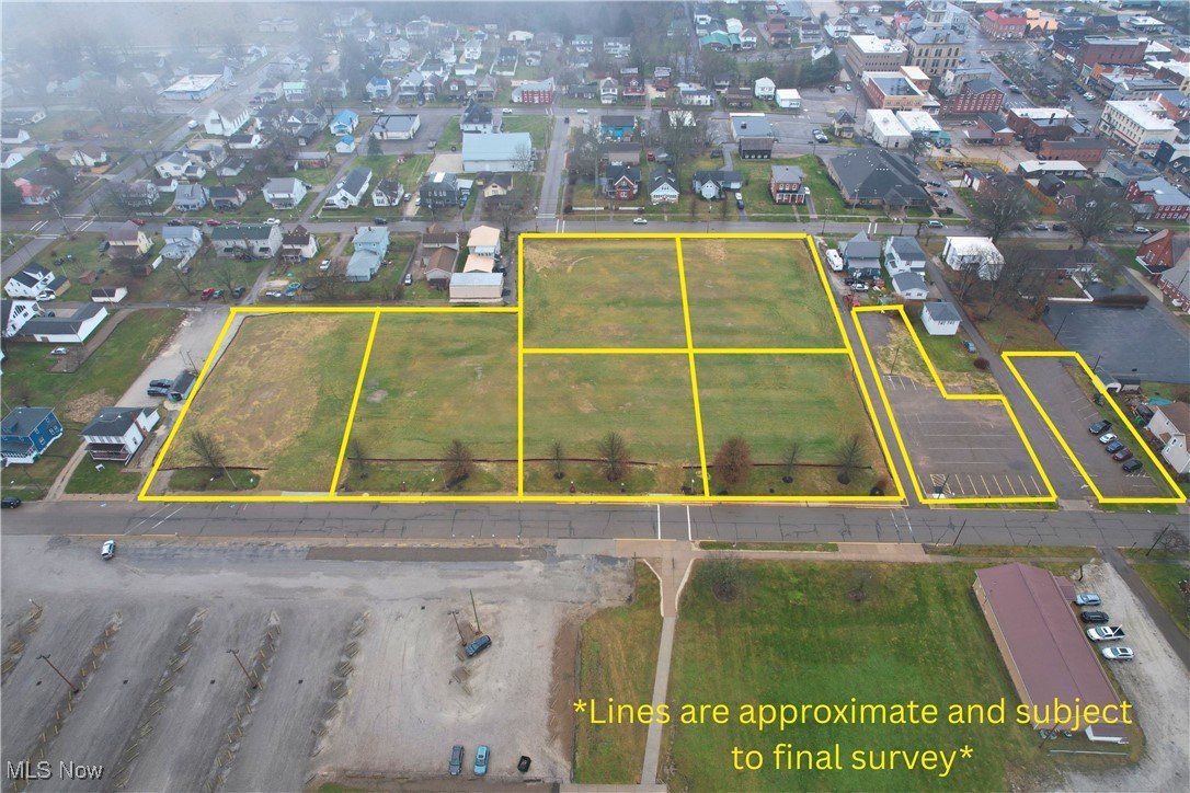 3rd Street Northeast Carrollton, OH 44615 - Photo 11 of 11 Aerial overview of property's location with property boundaries highlighted