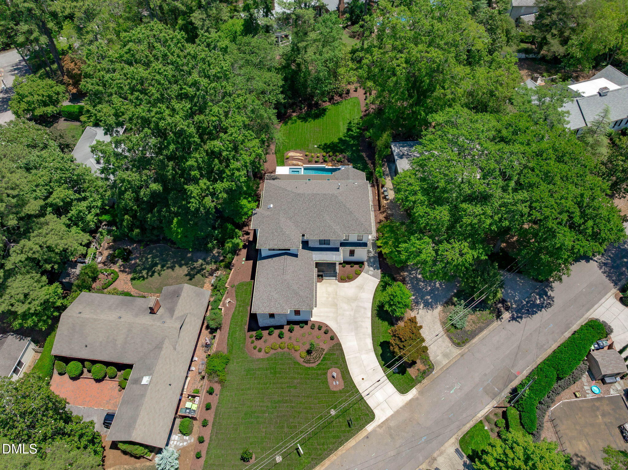 1718 Piccadilly Lane Raleigh, NC 27608 - Photo 58 of 60 Aerial-2