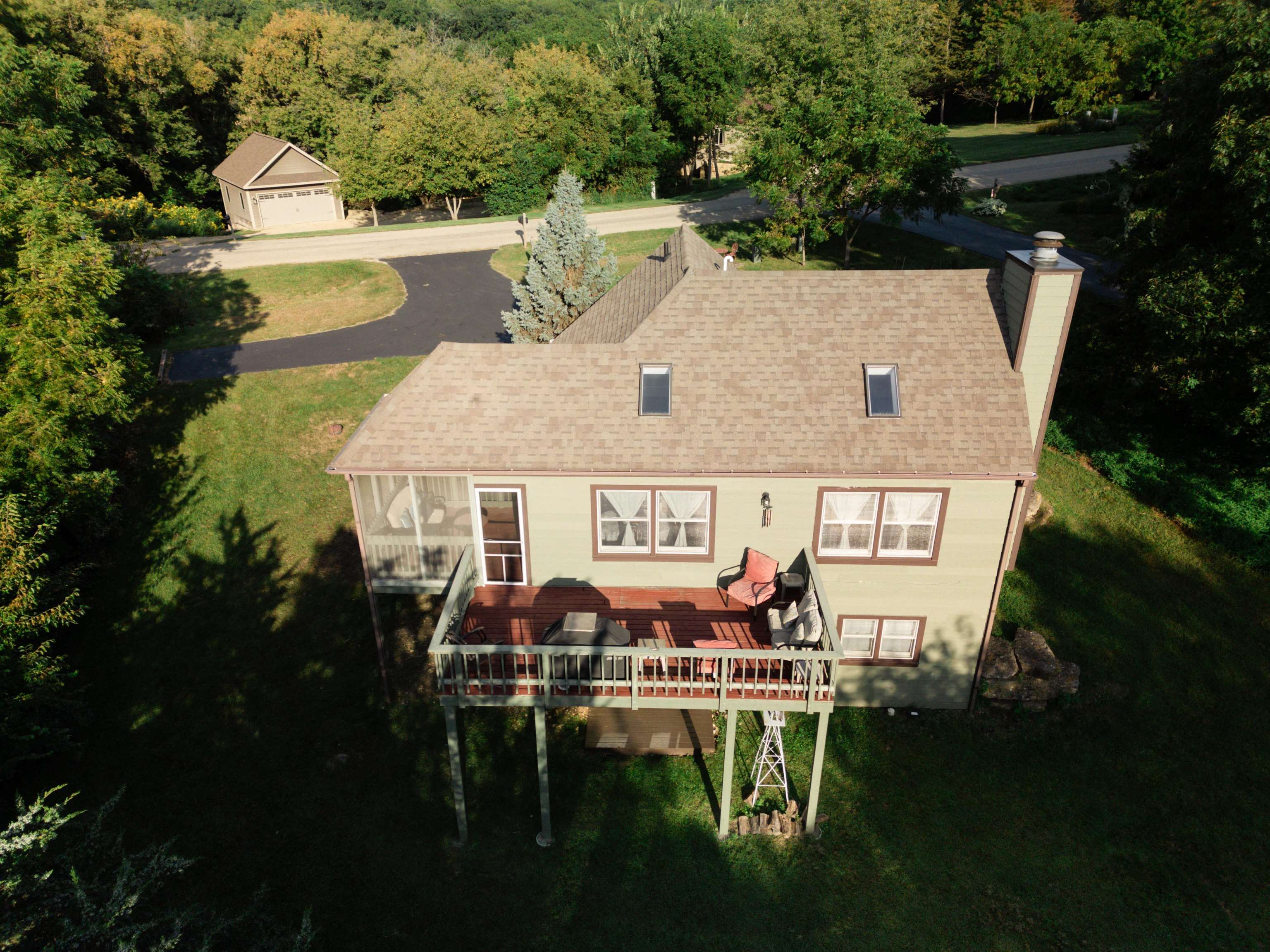 14 Timberon Trail Galena, IL 61036 - Photo 30 of 31 a aerial view of a house with table and chairs